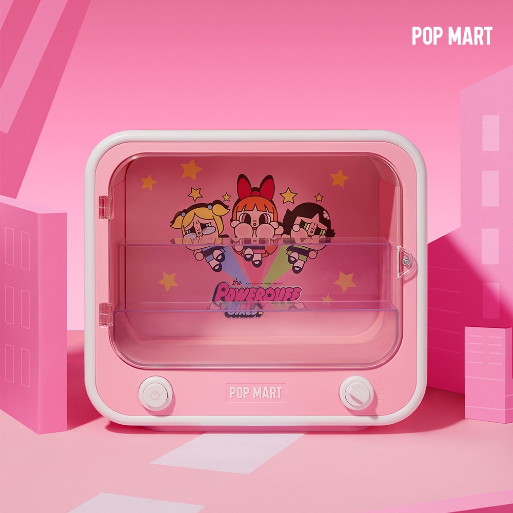 POP MART KOREA, Crybaby 크라이베이비x파워퍼프걸 시리즈 디스플레이 컨테이너