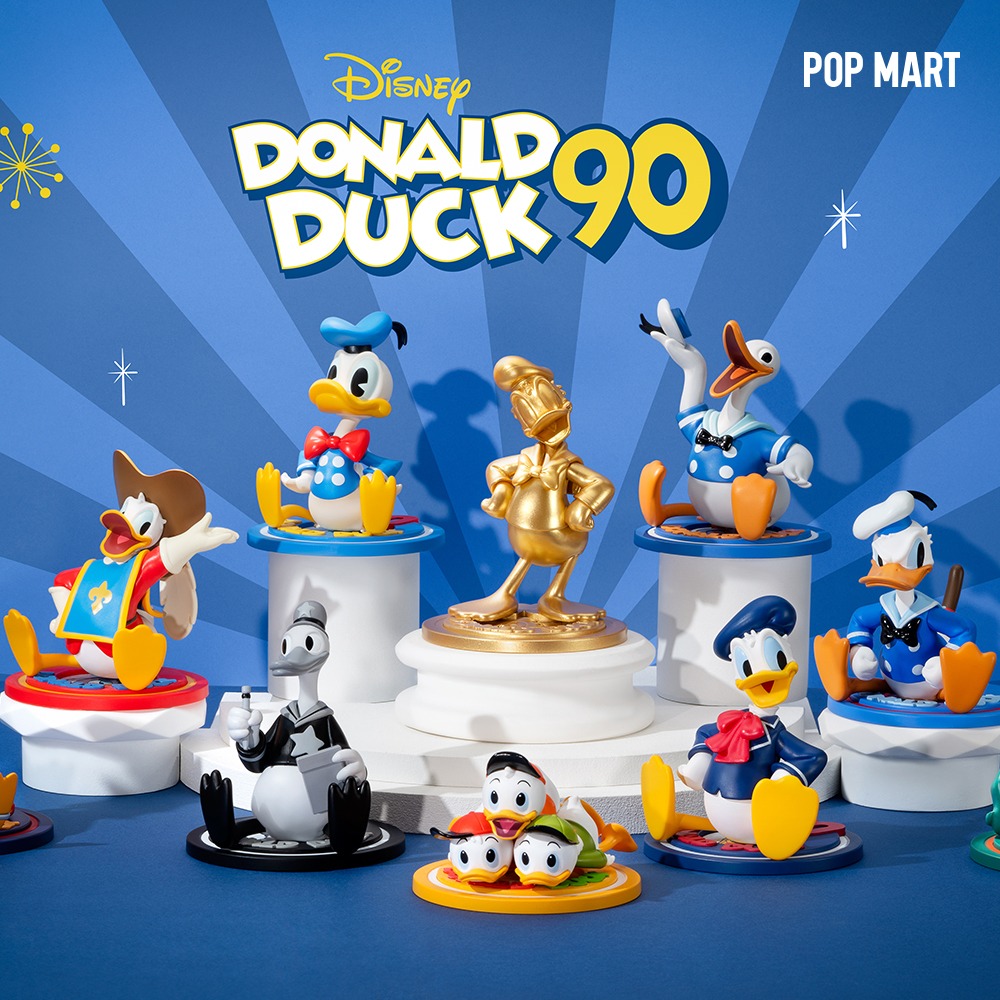 POP MART KOREA, DISNEY 디즈니 도날드 덕 90주년 시리즈 (박스)