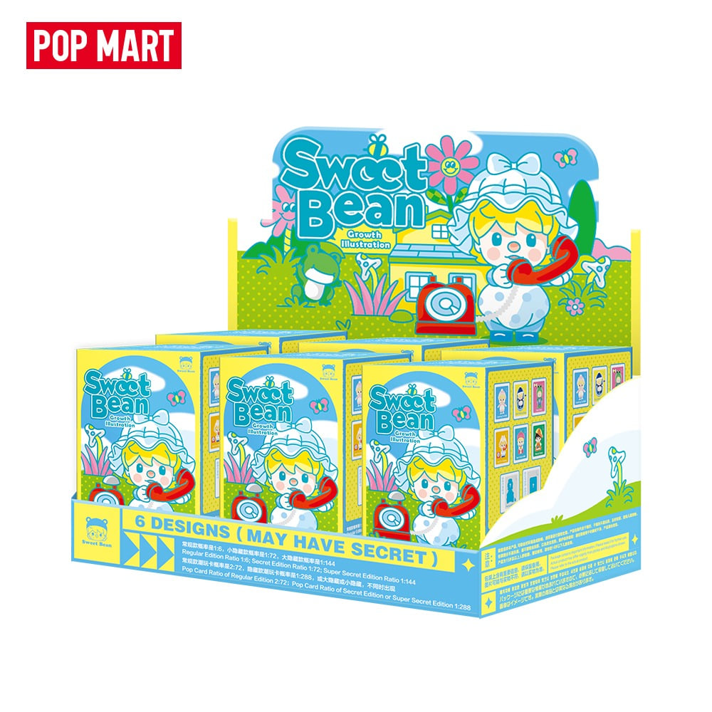 POP MART KOREA, Sweet Bean Growth Illustration Series - 스위트빈 성장 도감 시리즈 (박스)