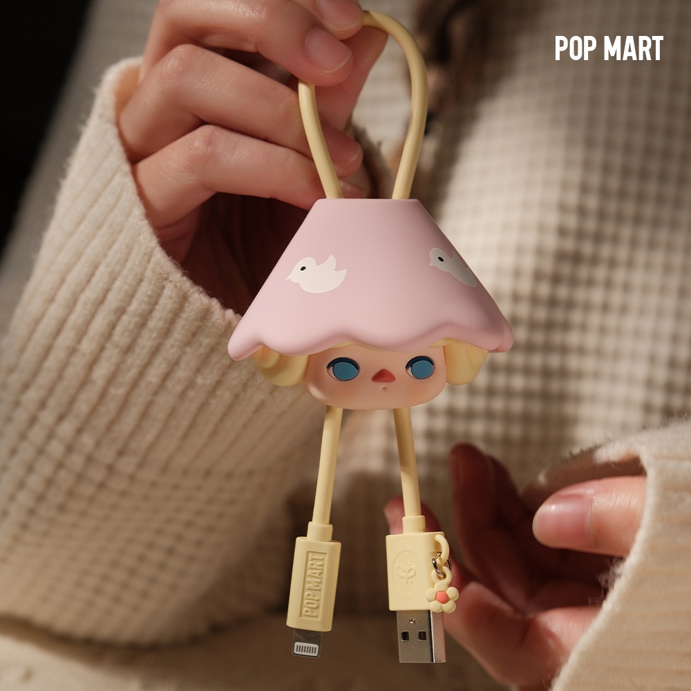 POP MART KOREA, PUCKY Home Time Series Cable - 푸키 홈타임 시리즈 케이블 아이폰, C타입 (박스)
