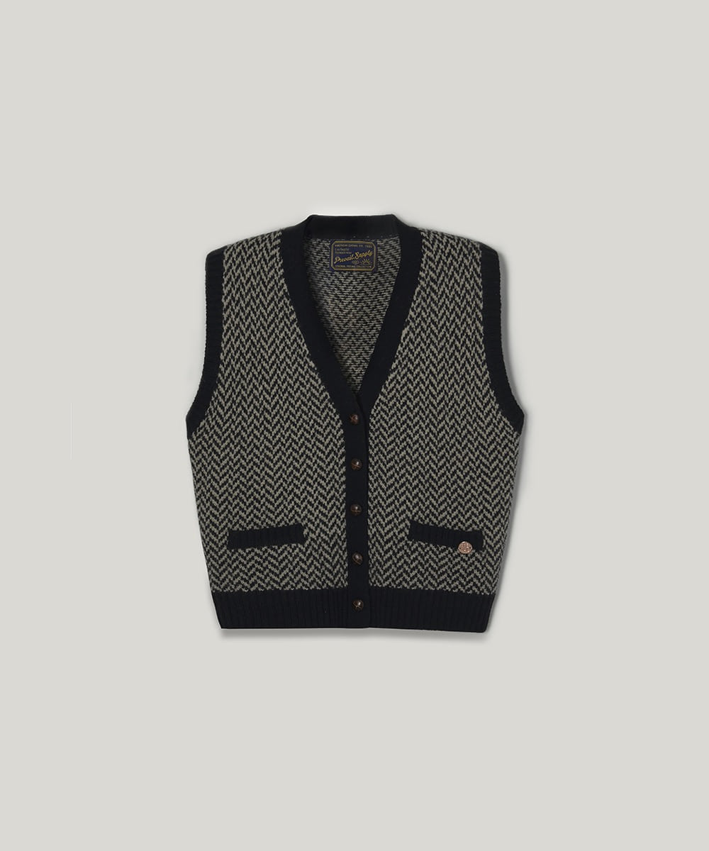 PVIL Herringbone Vest(Black)