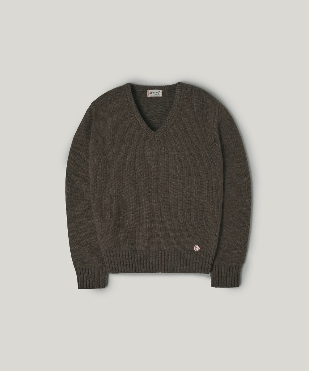 2ND · PVIL V-neck Sweater(Brown)