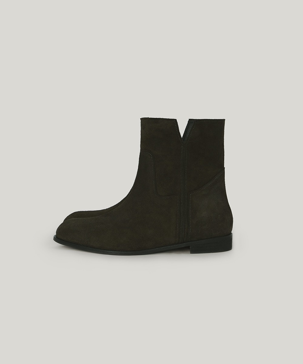 PVIL Suede Ankle Boots(Olive)