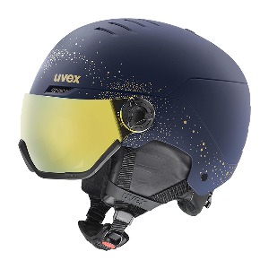 바이저헬멧 편광 23 uvex wanted visor WE polar sparkles gold matt