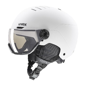 주니어바이저 23 uvex rocket jr. visor white-black matt