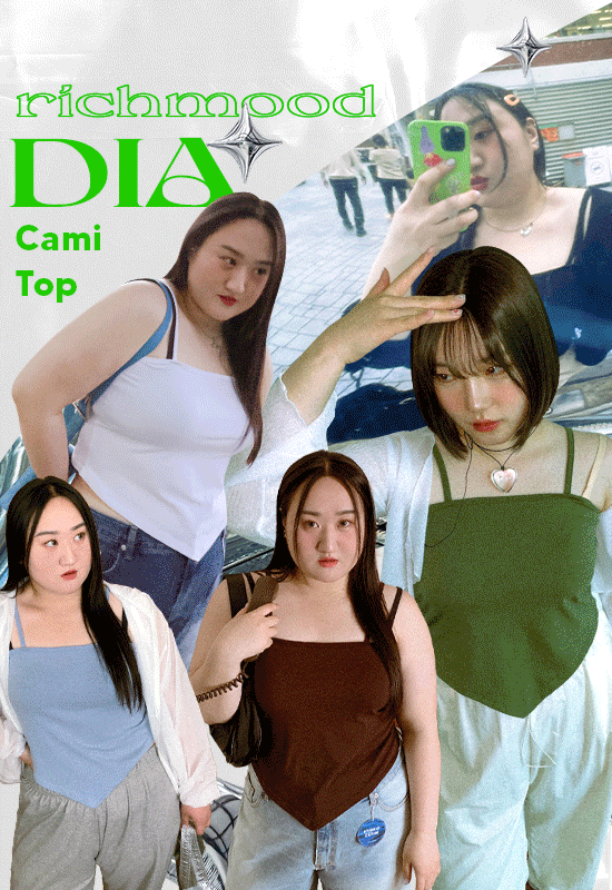 [BEST] 다이아 triangle cami t (5color)