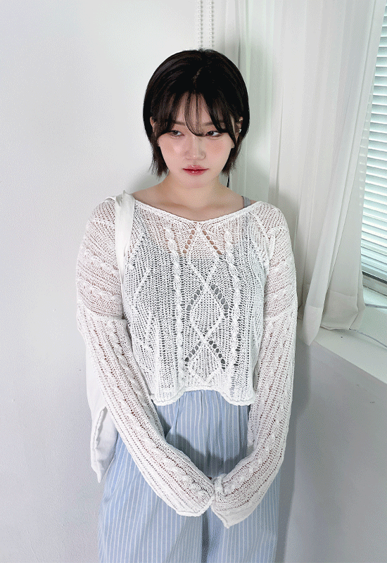 데어 꽈배기 knit (5color)