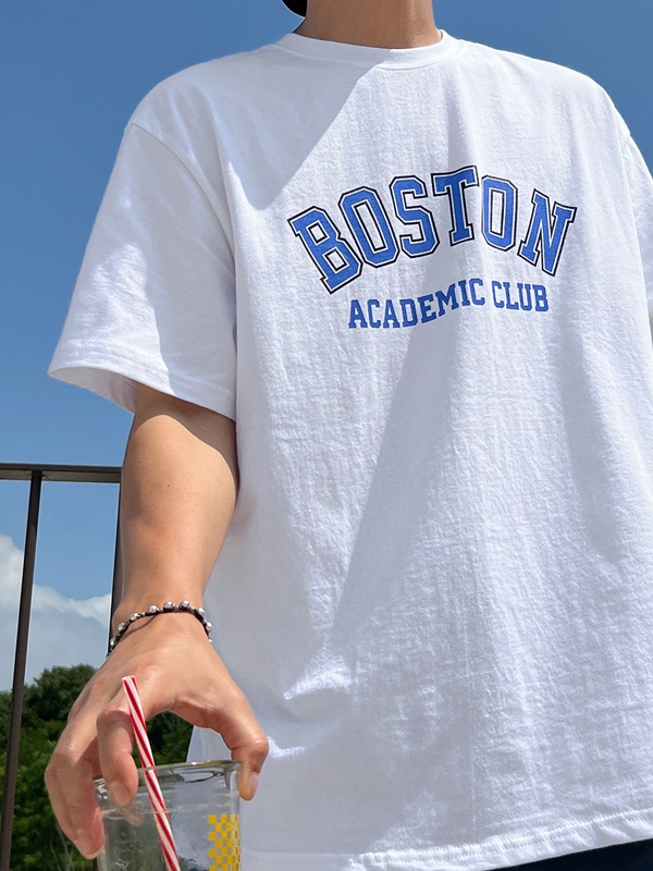 *BOSTON 레터링 1/2 티셔츠(4colors)