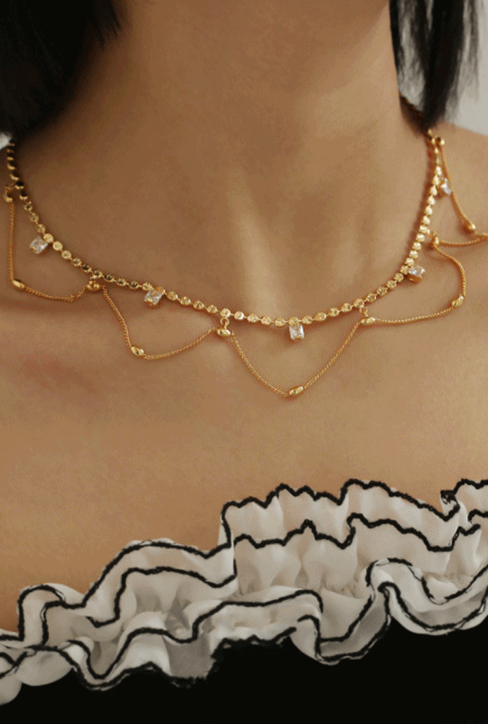 (18k도금)  트라잉 목걸이-necklace