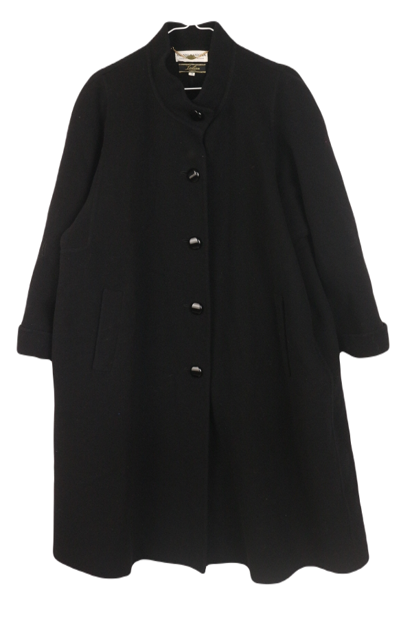 GIANNI MANIGLIA x LEILIAN Over-Fit Black coat
