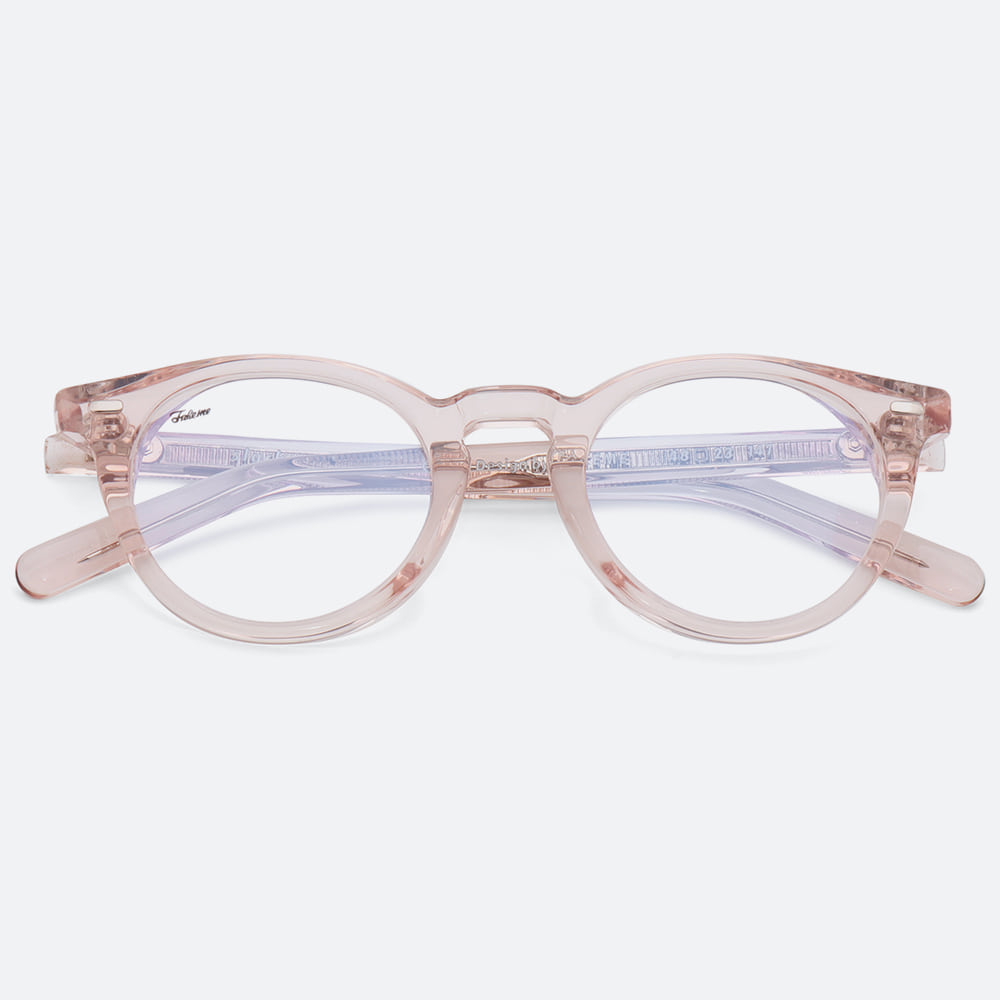 세컨아이즈-페이크미 슬랙 slack UAC 투명 라운드 뿔테 여자 안경