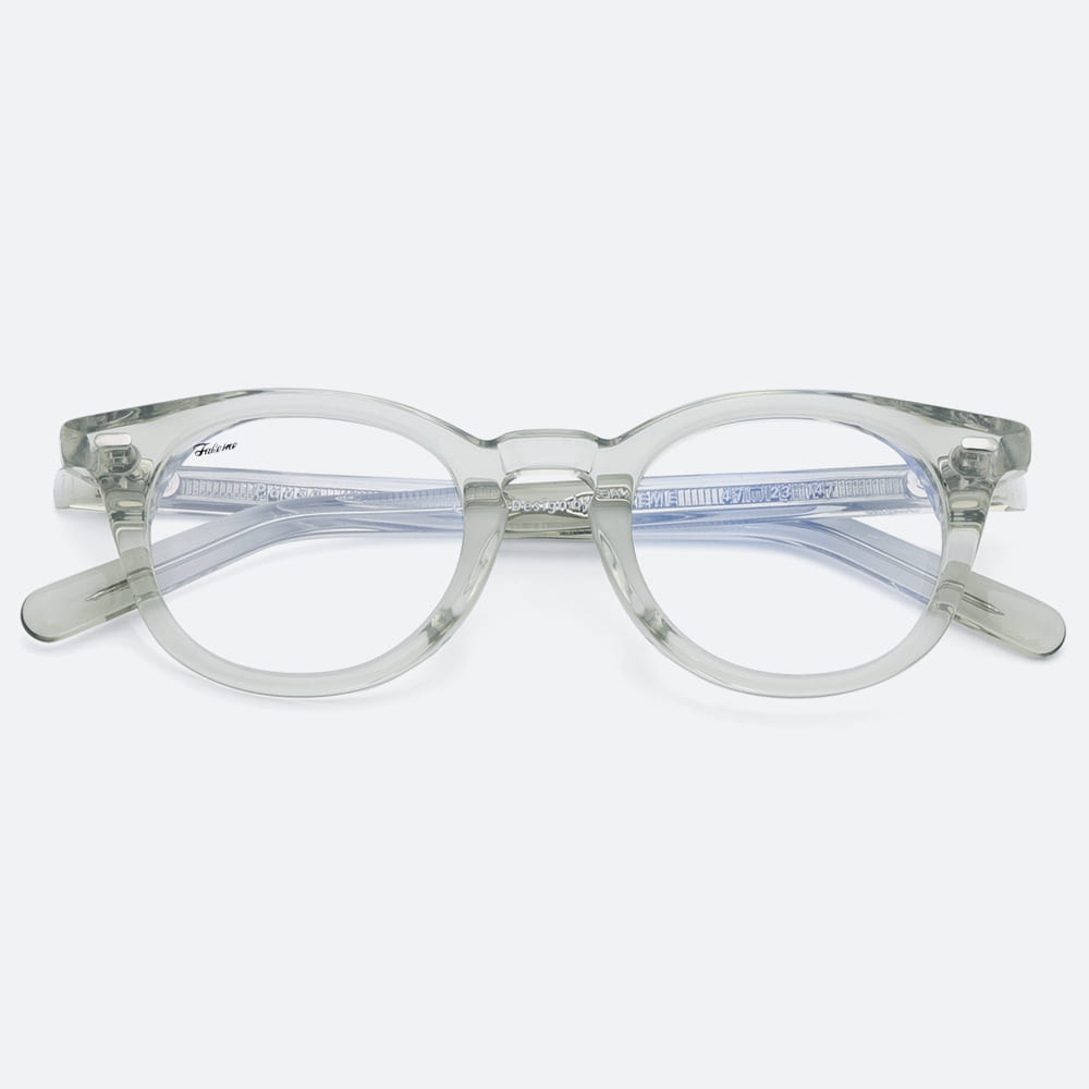 세컨아이즈-페이크미 퍼즈 Pause WWC 투명 라운드 뿔테 안경
