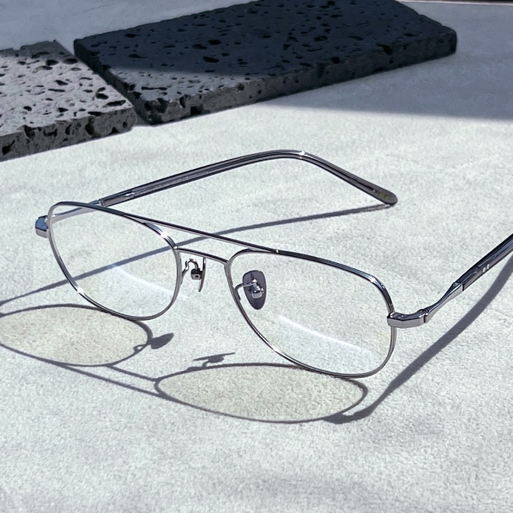 세컨아이즈-그라픽플라스틱 안경 람스 RAMS mt02 C2 투브릿지 티타늄 여자 남자 안경테