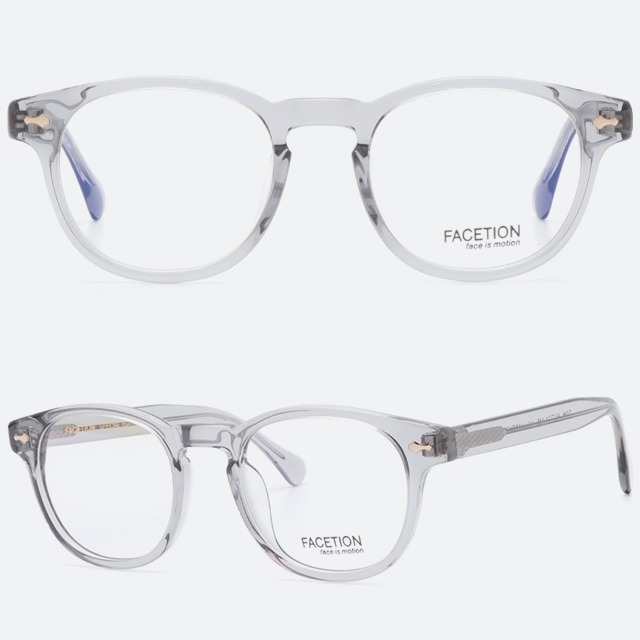 세컨아이즈-페이션 톰 TOM C5 투명 그레이 뿔테 안경