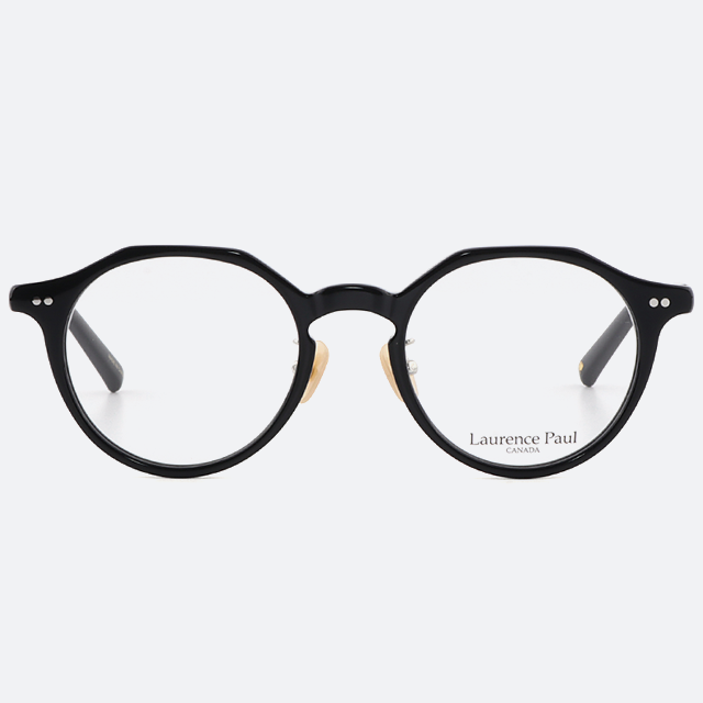 세컨아이즈-로렌스폴 안경 쿠버3 COUVER3 C01 블랙 라운드 뿔테 남자 여자 안경테