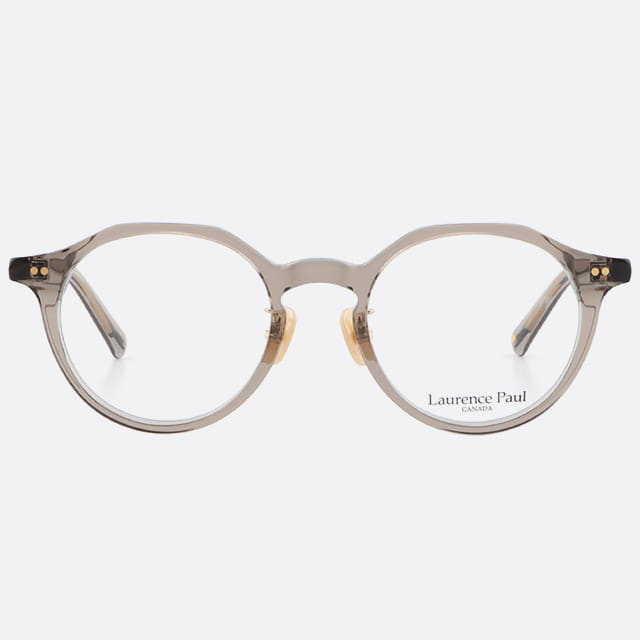 세컨아이즈-로렌스폴 안경 쿠버3 COUVER3 C03 투명그레이 뿔테 다각형 여자 남자 안경테
