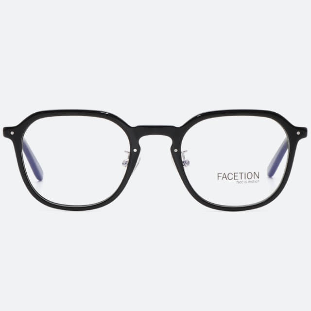 세컨아이즈-페이션 레터 LETTER C1 블랙 여자 뿔테 안경