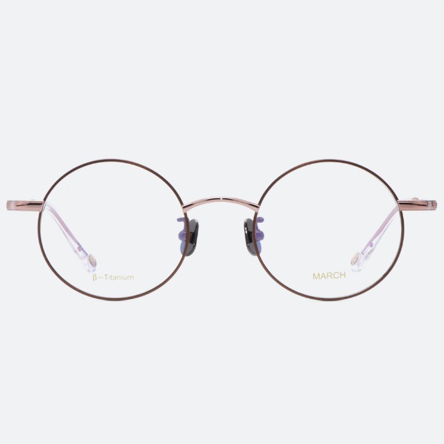 세컨아이즈-마치 아이웨어 라일락 Lilac C2 티타늄 동그란 안경테
