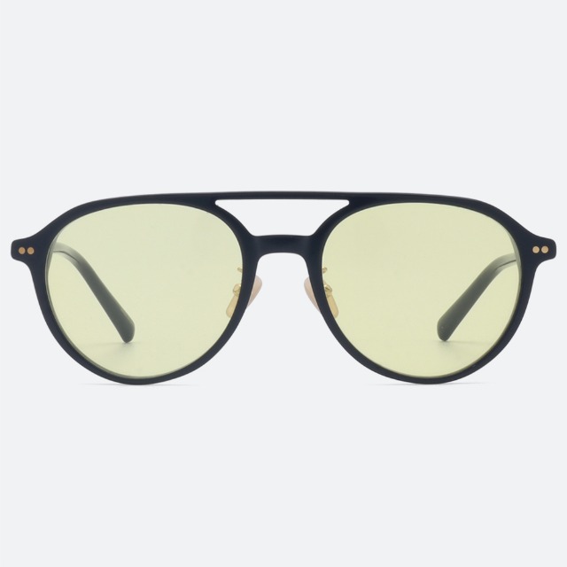 세컨아이즈-로렌스폴 선글라스 쿠버7 COUVER7 C01 보잉 블랙 투브릿지 틴트 뿔테 썬글라스