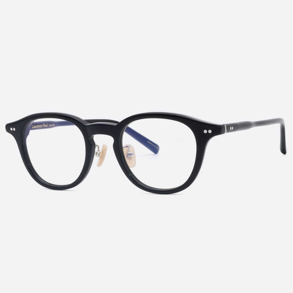 세컨아이즈-로렌스폴 안경 쿠버5 COUVER5 C01 라운드 블랙 뿔테 남자 여자 안경테