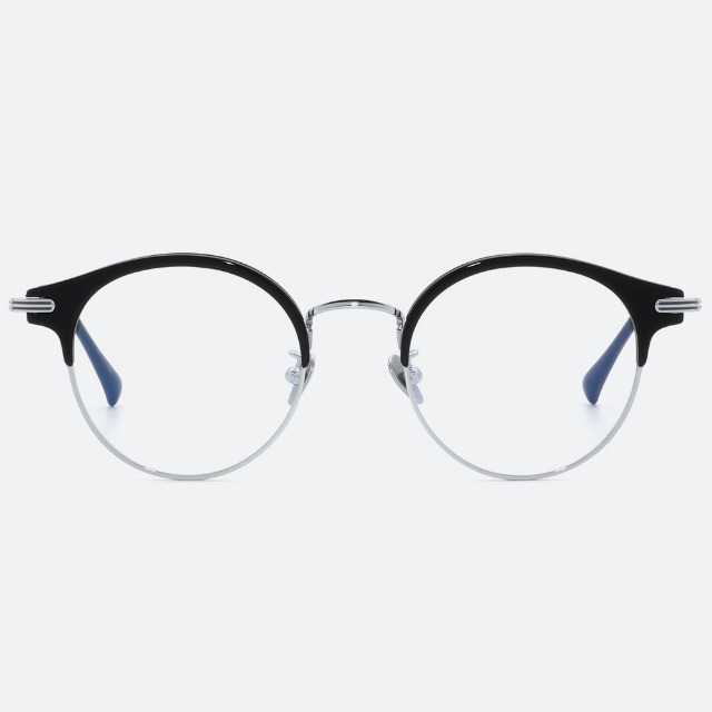 세컨아이즈-프로젝트프로덕트 안경 SC24 C1WG 블랙 실버 남자 여자 하금테 안경