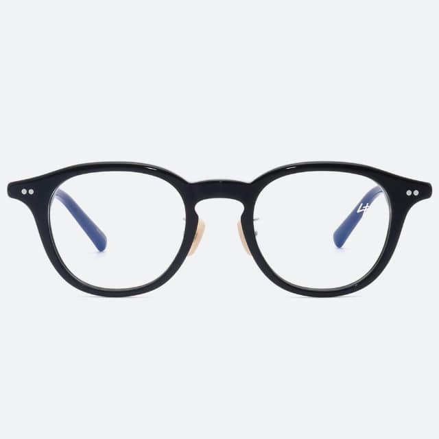 세컨아이즈-로렌스폴 안경 쿠버5 COUVER5 C01 라운드 블랙 뿔테 남자 여자 안경테