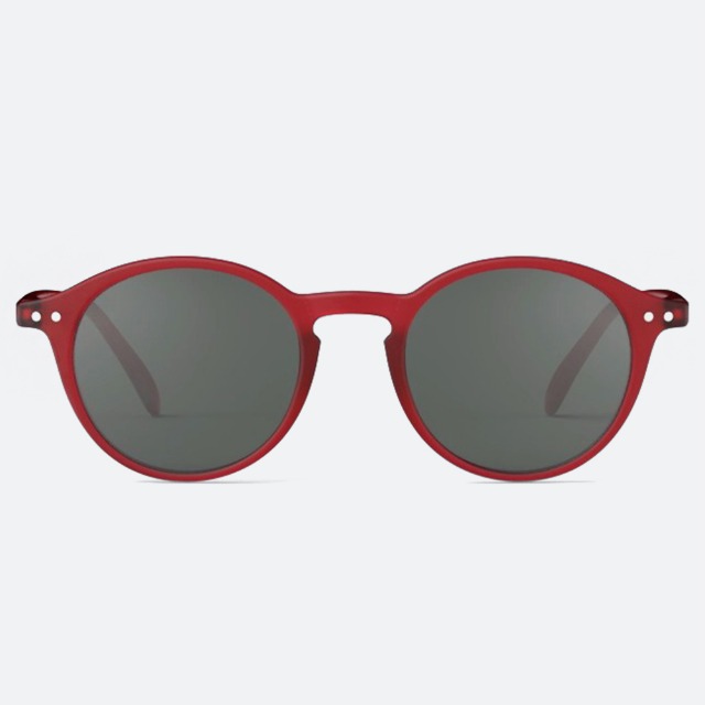세컨아이즈-이지피지 D RED 레드크리스탈 여자 남자 라운드 뿔테 선글라스