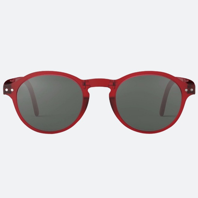 세컨아이즈-이지피지 F RED 레드크리스탈 남자 여자 라운드 폴딩 뿔테 선글라스
