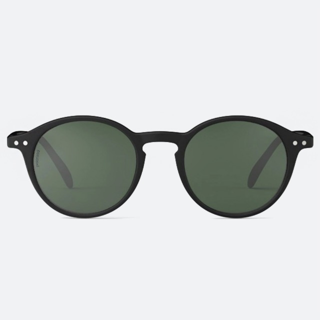 세컨아이즈-이지피지 D BLACK 블랙 그린렌즈 여자 남자 라운드 편광 뿔테 선글라스