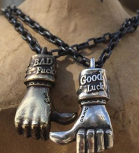 GOOD BAD NECKLACE (SILVER)