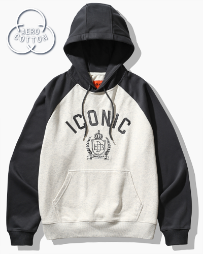 REGLAN ICONIC ARTWORK HOODED T-SHIRT_OATMEAL