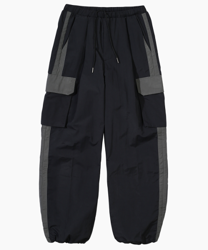 (VLAD) WATERPROOF WIDE CARGO PANTS_BLACK&amp;CHACOAL GRAY