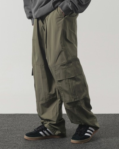 CALF POCKET C/N CARGO PANTS_OLIVE