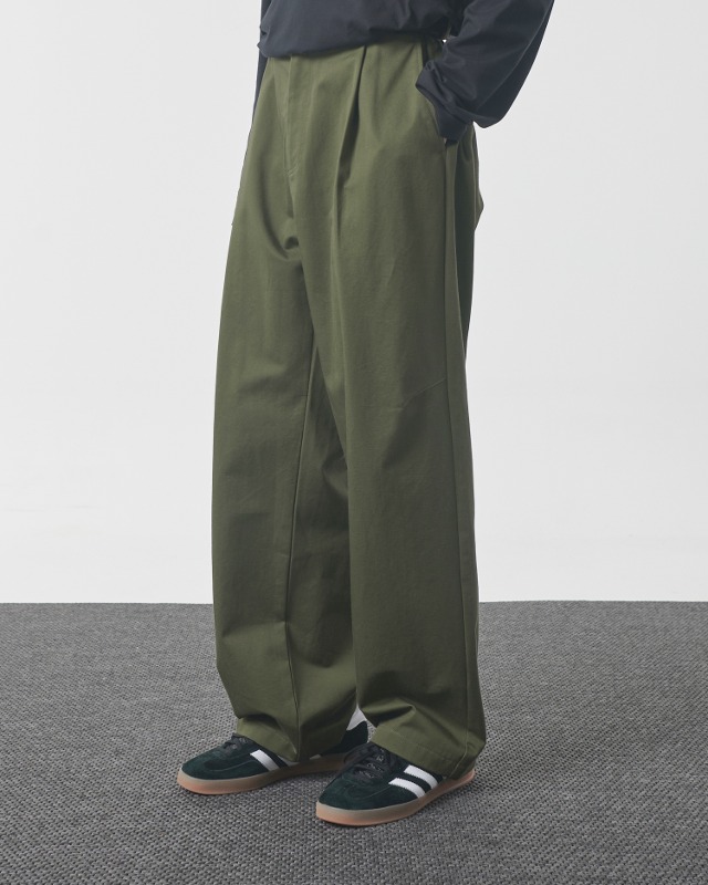 (2023ver) ALL SEASON SEMI-WIDE WAISTLESS PANTS_OLIVE