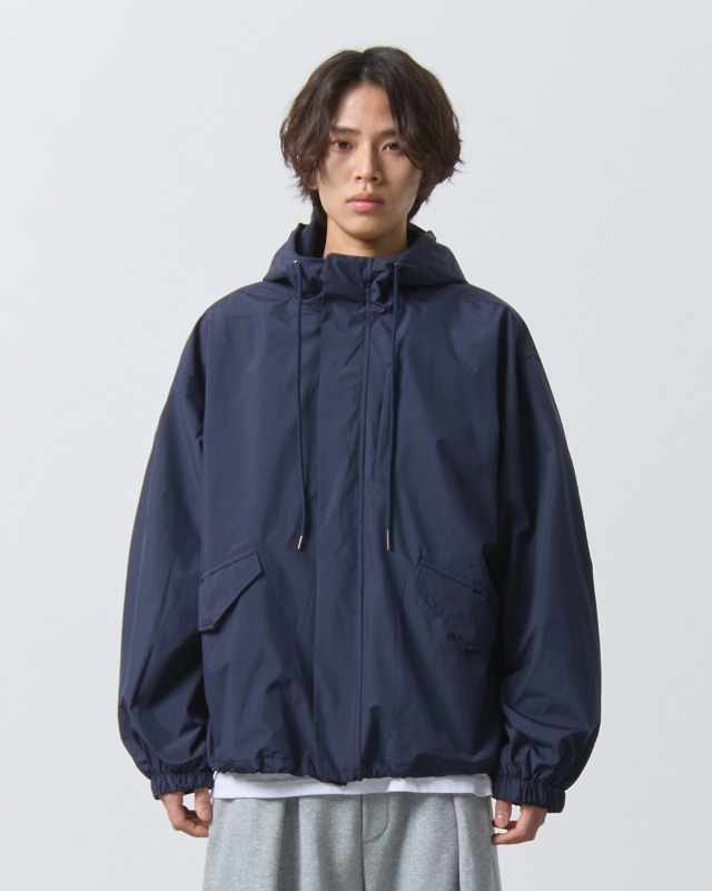 2WAY MILITARY HOOD WINDBREAKER JACKET_NAVY