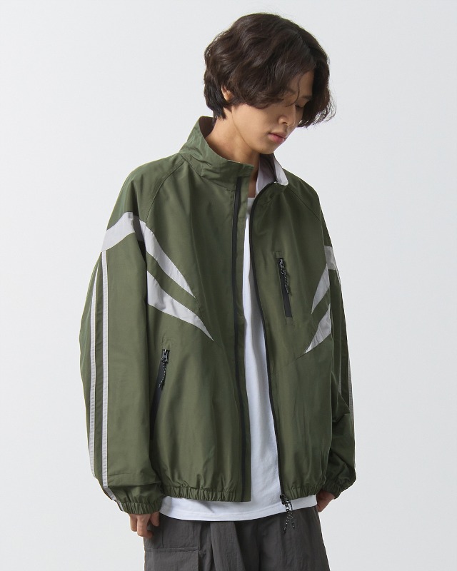 (VLAD) D-LAYER™ PANEL TRACK JACKET_OLIVE