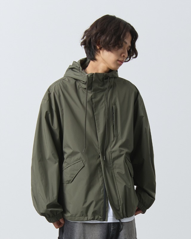 2WAY MILITARY HOOD WINDBREAKER JACKET_OLIVE