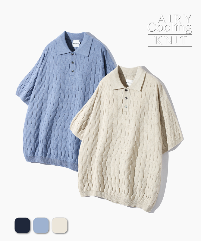 (ASI) ADAMANT COLLAR HALF KNIT_3 COLOR