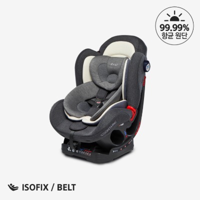 [ISOFIX] 순성 데일리 카시트 제트그레이 / 목베개+쿨시트