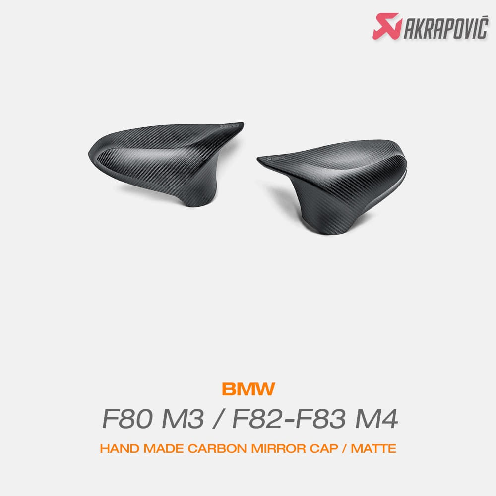 아크라포빅 BMW F80 M3 F82 F83 M4 카본 미러 캡 무광