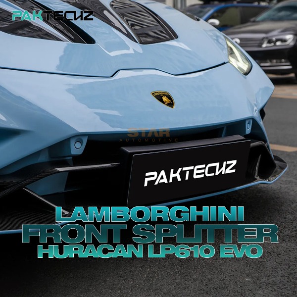 PAKTECHZ 람보르기니 HURACAN 우라칸 LP610 에보 프론트 스플리터 드라이 카본