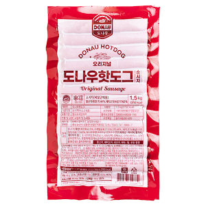 오리지널 미국식 핫도그 소시지 1.5kg (60g x 25개) 도나우 소세지