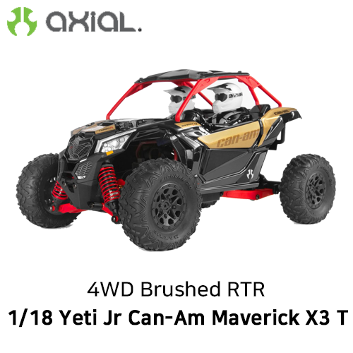 AXI90069 AXIAL 1/18 Yeti Jr Can-Am Maverick X3 T 4WD Brushed RTR