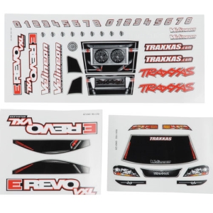 AX7113 Traxxas 1/16 E-Revo VXL Decal Sheet (3)