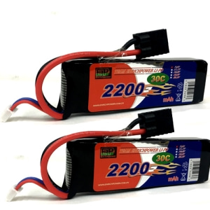 (2개묶음)EP파워2200mah 7.4V 30C 2S1P Lipo Battery w/TRaxxas Connector  