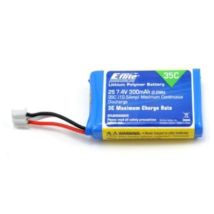 300mAh 2S 7.4V 35C LiPo Battery  