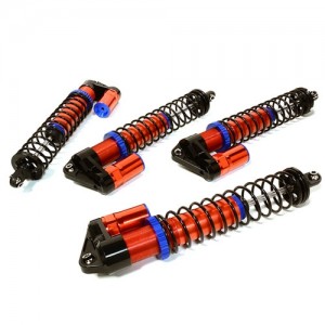 [C27097RED] Billet Machined Piggyback Shock Set (4) for Traxxas X-Maxx 4X4 - 1대분(4PCS) 