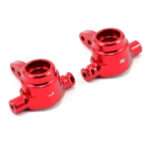 AX6837R Aluminum Steering Block Set (Red) (2)