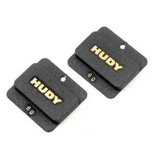 293091 Hudy 6 Gram Low CG LiPo Chassis Balancing Weights (2)