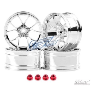 102058S MST Silver RID RC 1/10 Drift Car Wheels offset 11 (4 PCS)